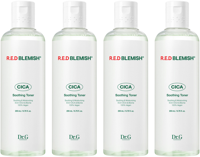 닥터지 레드 블레미쉬 시카 수딩 토너, 200ml, 4개