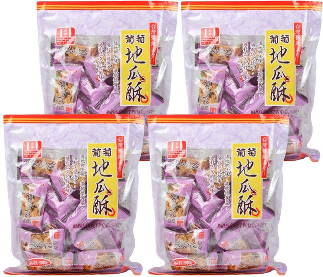 安堡 葡萄地瓜酥, 280g, 4袋