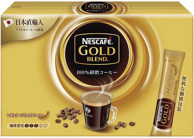 NESCAFE 雀巢咖啡 金牌 微研磨咖啡隨行包, 2g, 50條, 1盒
