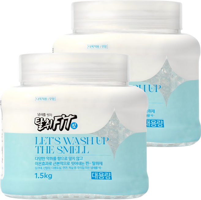애경 탈취핏 다목적용 탈취제 본품, 1.5kg, 2개