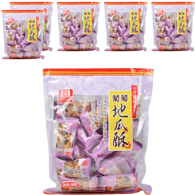 安堡 葡萄地瓜酥, 280g, 6袋