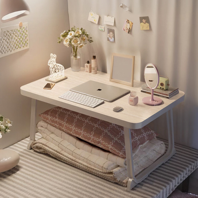 다목적 접이식 베드트레이 책상 테이블, 베이직우드