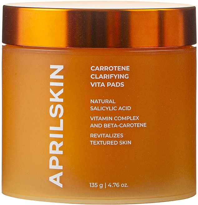 에이프릴스킨 캐로틴 클래리파잉 비타 패드 135g, 1개, 60매입 - 쿠팡