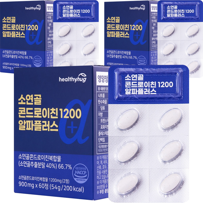 헬씨허그 소연골 콘드로이친 1200 알파 플러스, 3개