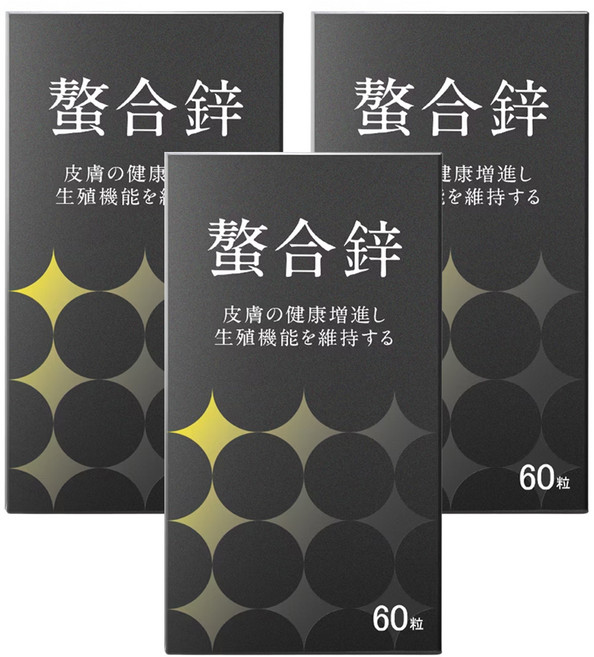MARUZEN 丸善生技 螯合鋅 促進皮膚健康 維持生殖機能, 350mg, 60顆, 3罐