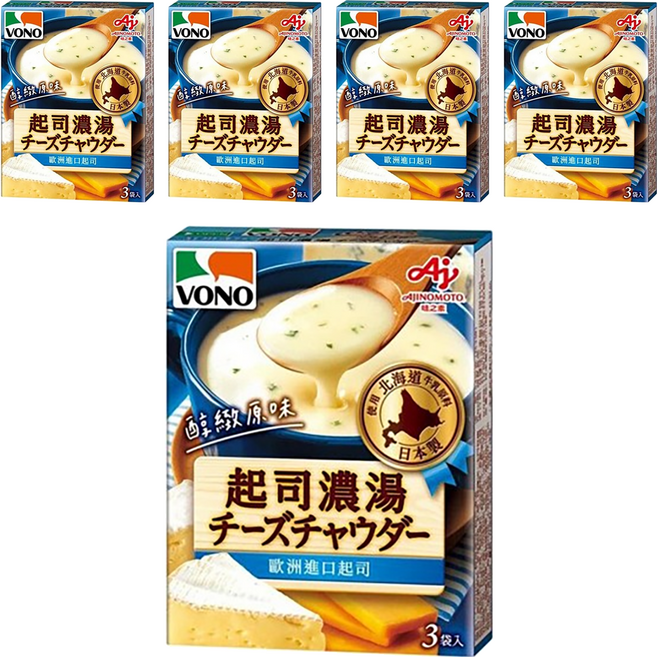 VONO 醇緻原味 起司濃湯, 54g, 5盒