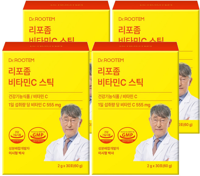 닥터루템 정품 리포좀 비타민C 분말스틱, 30회분, 4개