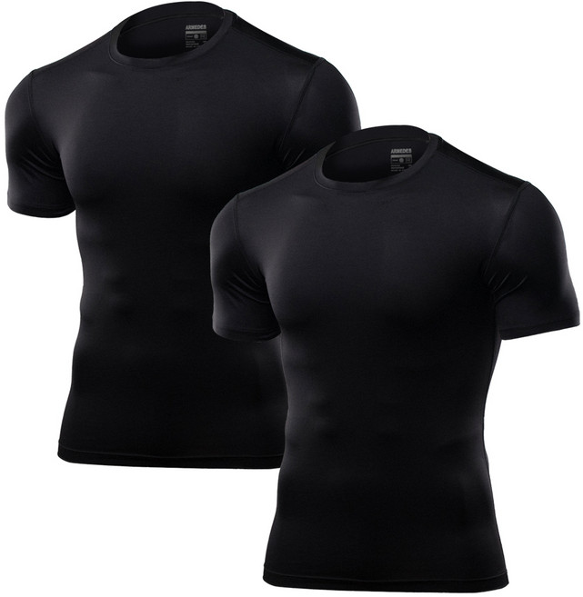 ARMEDES 男款 Underlayer 素色 Techfit 短袖上衣 2件組 AR-51