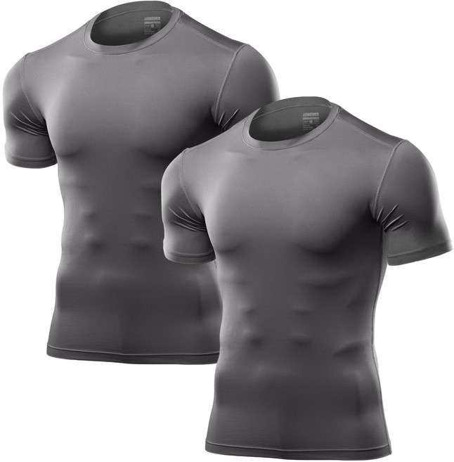 ARMEDES 男款 Underlayer 素色 Techfit 短袖上衣 2件組 AR-51