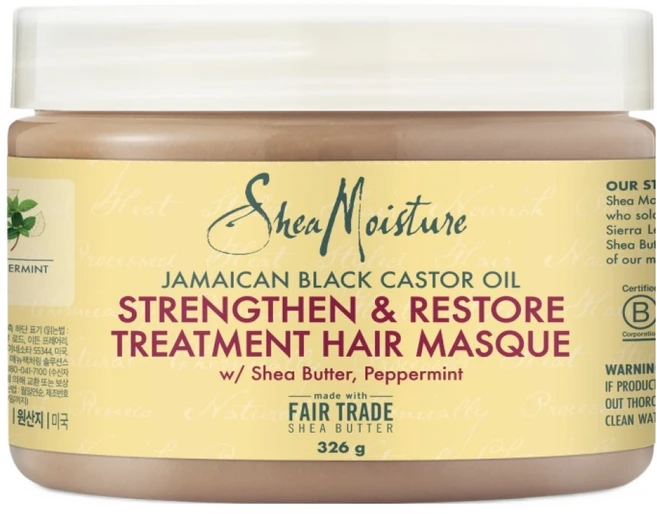 시어모이스처 자메이칸 블랙 캐스터 오일 트리트먼트 헤어마스크, 326g, 1개 - 쿠팡
