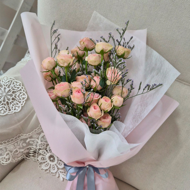 블뤼엔 생화 자나장미 꽃다발 S 30송이, 혼합색상