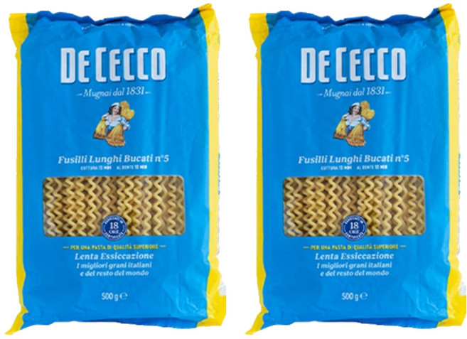 데체코 푸질리 룽기 부가티, 2개, 500g