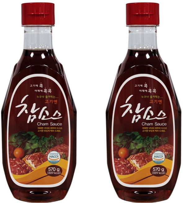 참 우리식품 고기엔 참소스, 570g, 2개