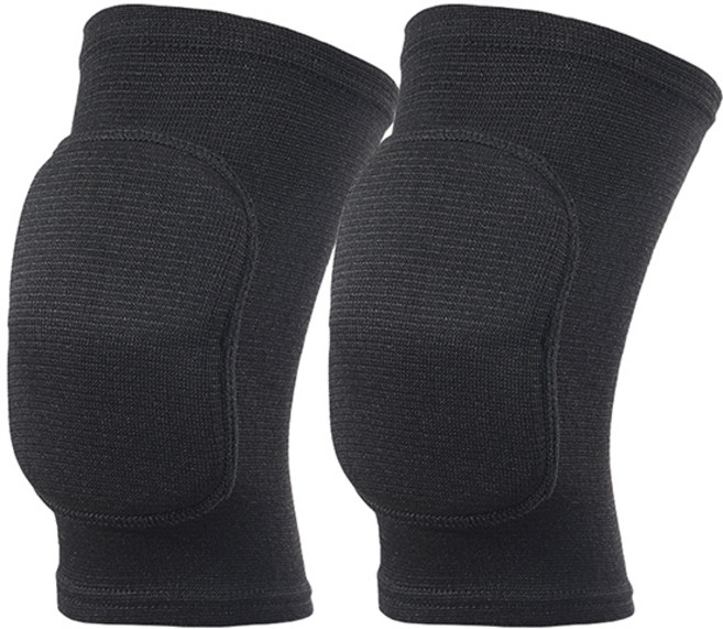 pines 무릎 쿠션 패드 좌우 세트 블랙, 1세트