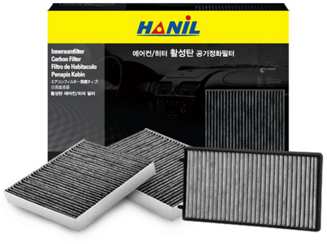 한일 활성탄 자동차 에어컨필터, c197, 3개