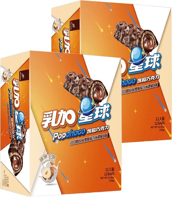 77 乳加 乳加星球 榛果牛奶, 456g, 2盒