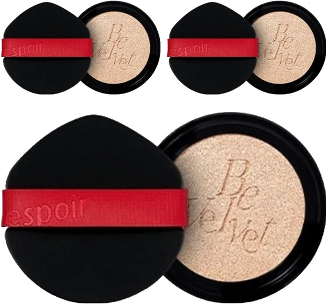 에스쁘아 프로테일러 비벨벳 커버 뉴클래스 쿠션 파운데이션 리필 13g, 22호 페탈, 3개 - 쿠팡