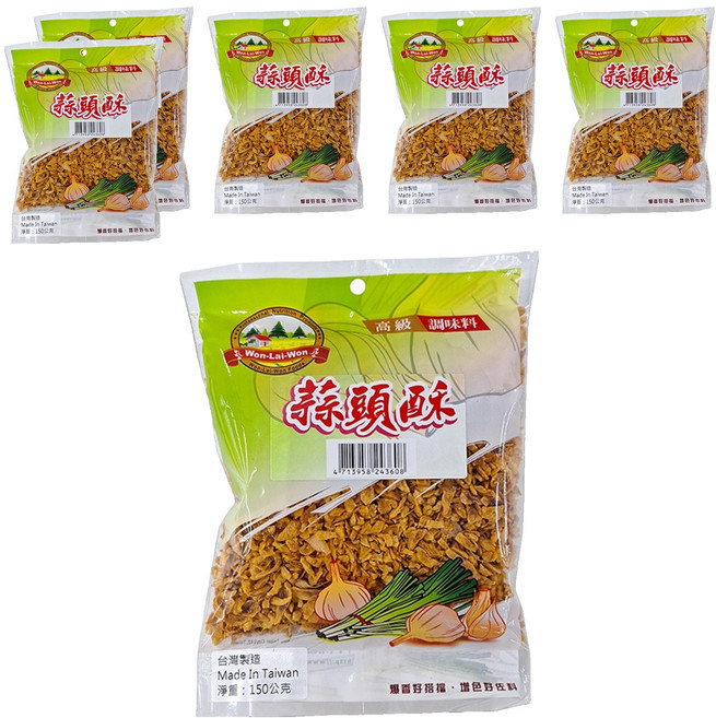 WON LAI WON 旺來旺 蒜頭酥, 150g, 6包