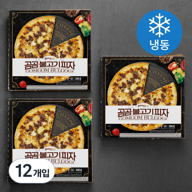 곰곰 불고기 피자, 396g, 1개입, 12박스