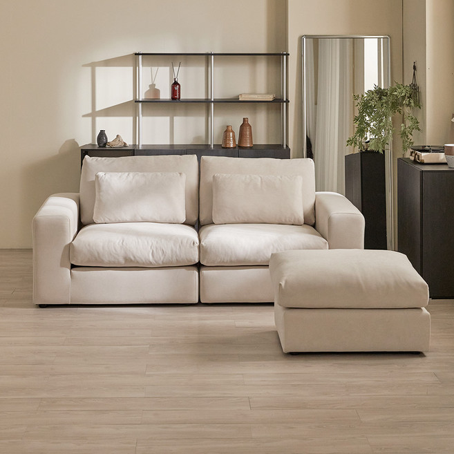 리샘 퍼피 패브릭 모듈 3인용 소파 방문설치