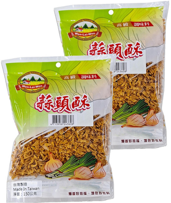 WON LAI WON 旺來旺 蒜頭酥, 150g, 2包