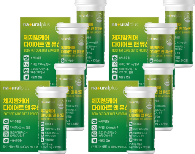 naturalplus 綠茶孅萃益生菌 15g, 30顆, 8個
