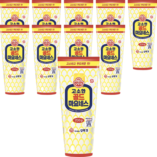 오뚜기 고소한 골드 마요네스, 200g, 10개