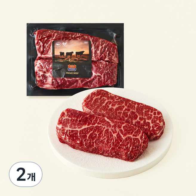 미국산 프라임 살치살 스테이크 (냉장), 600g, 2개