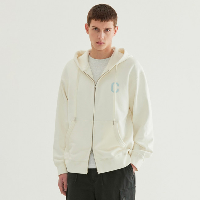 커버낫 남성용 C 로고 후드집업