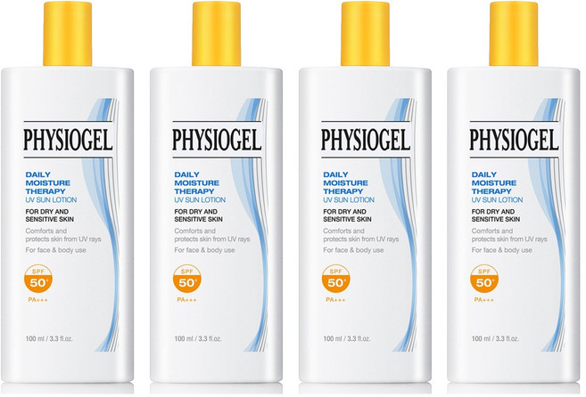 피지오겔 데일리 모이스쳐 테라피 유브이 썬 로션 SPF50+ PA+++, 100ml, 4개