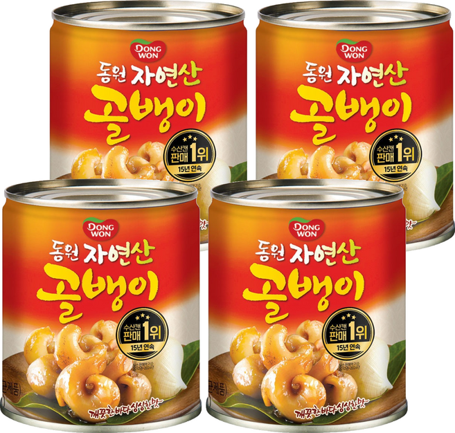 동원 자연산 골뱅이 통조림, 230g, 4개