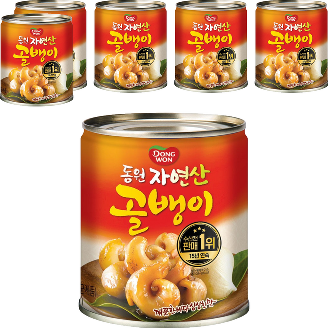 동원 자연산 골뱅이, 230g, 6개