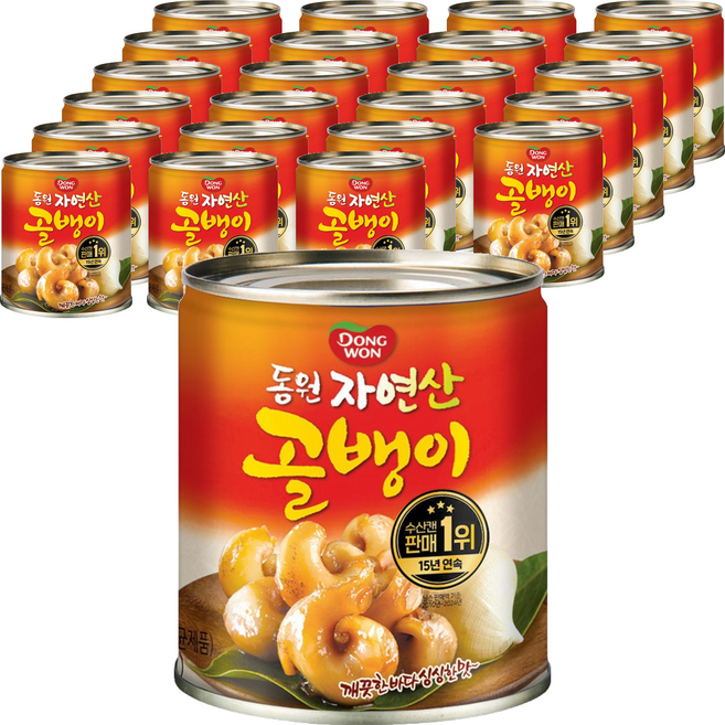 동원 자연산 골뱅이, 230g, 24개