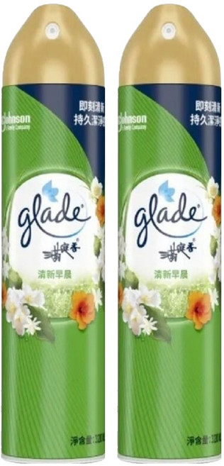 glade 滿庭香 空氣清淨劑, 清新早晨, 320ml, 2瓶