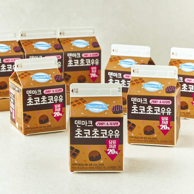 덴마크 초코초코 우유, 300ml, 8개