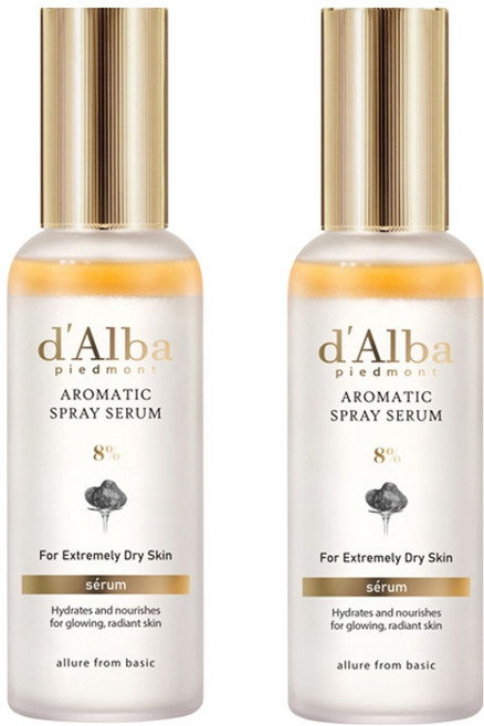 [비건뷰티] 달바 화이트 트러플 퍼스트 아로마틱 스프레이 세럼 8퍼센트, 70ml, 2개