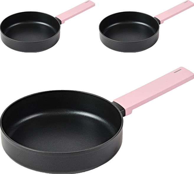 셰프토프 글라스락 인덕션 스타팅 프라이팬, 24cm, 3개