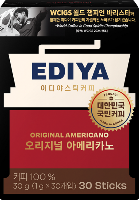 이디야 오리지널 아메리카노, 1g, 30개입, 1개