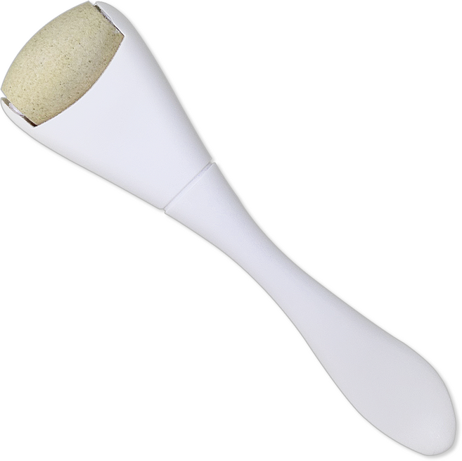 마사지 볼 페이스 롤러 화산석, 화이트, 1개