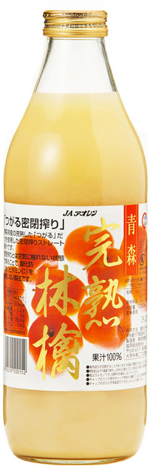 JA Aoren 完熟林檎蘋果汁, 1L, 1瓶