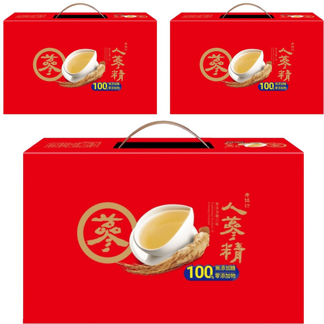 老協珍 人蔘精禮盒 無添加糖口味 14罐, 840ml, 3盒