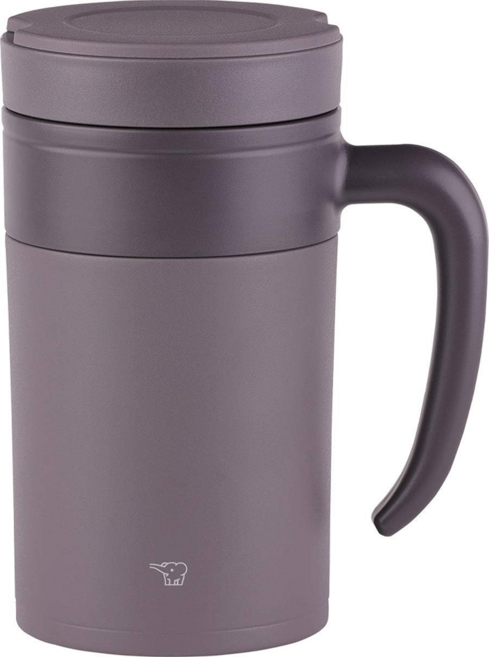 ZOJIRUSHI 象印 保溫馬克杯 附濾茶器 SE-KAE48-TA, 咖啡色, 480ml, 1個