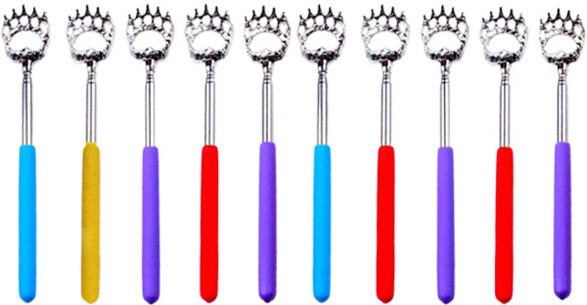 허브플러스 곰발바닥 효자손, 혼합색상, 10개