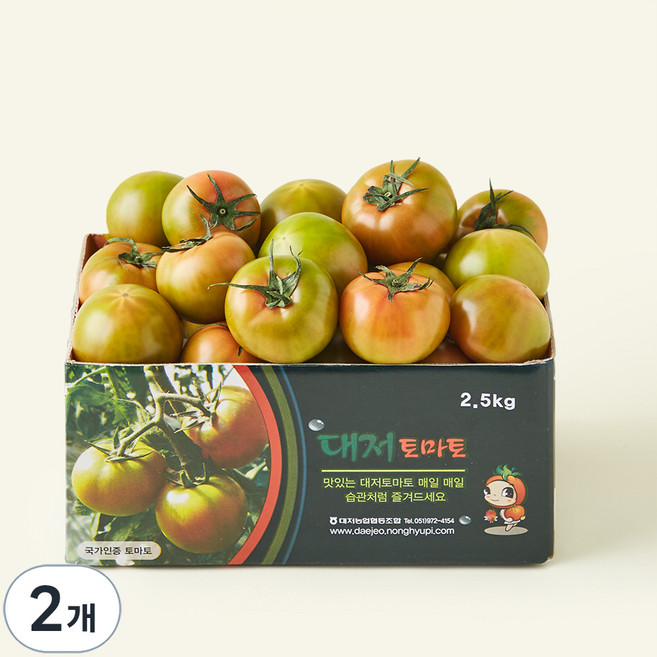 대저 토마토(2S~M), 2.5kg, 2개