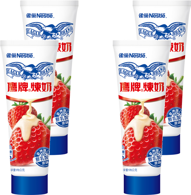 Nestle 雀巢 EAGLE BRAND 鷹牌 煉乳 原味, 170g, 4條