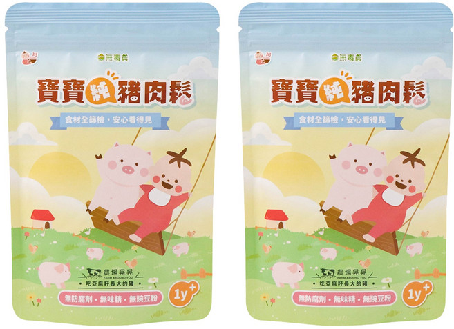 粥寶寶 寶寶純豬肉鬆 12個月以上, 100g, 2包