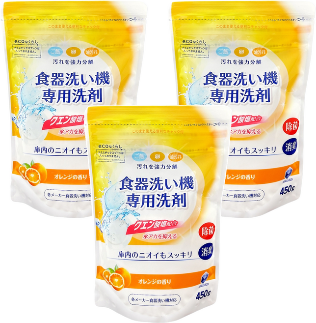 第一石鹼 Kitchen Club 洗碗機專用清潔劑, 450g, 3包