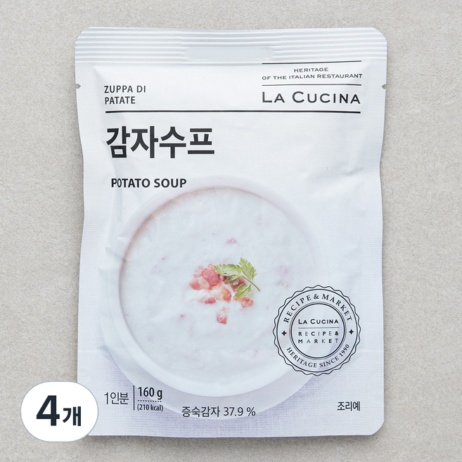 라쿠치나 감자수프 (냉장), 160g, 4개