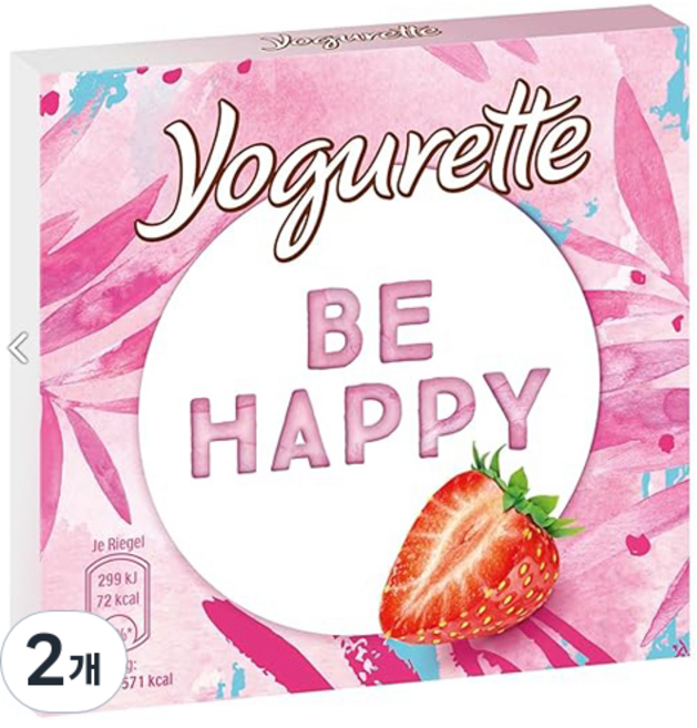 페레로 요그르떼 딸기 초콜릿 4p, 2개, 50g