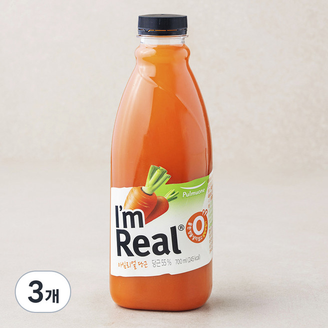 풀무원 아임리얼당근 주스, 700ml, 3개